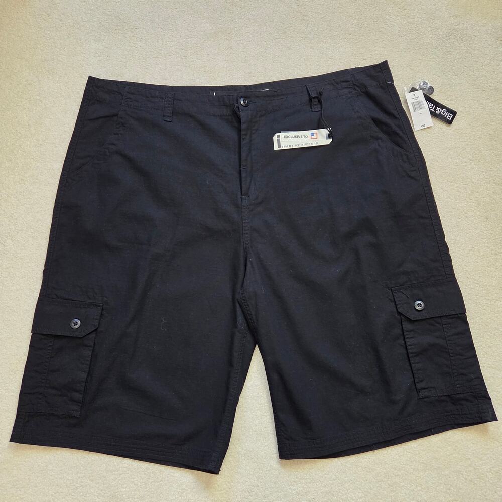 NWT i Jeans By Buffalo Men's 46 Black Cargo Shorts